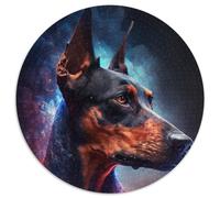 Doberman Cloud 1000-Piece Jigsaw Puzzle Jigsaw Puzzles for Adults Perfect for Family Fun, Party Games, Birthday Party Favors 67.5x67.5cm