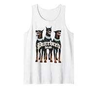 Doberman Dog Vintage Streetwear Urban Hip Hop Metal Rock Y2K Tank Top