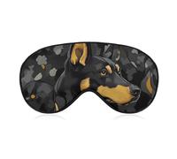 Doberman Dogs Camouflage Blackout Sleep Mask for Side Sleeper Soft Covers for Travel Essentials Nap