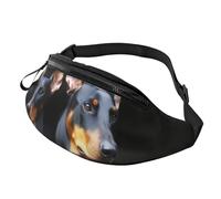 doberman Fanny Pack for Men Women Fashion Running Waist Packs Waterproof Crossbody Bags Everywhere Belt Bag with Adjustable Strap Sports Hip Pack for Travel Wallet