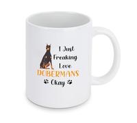 Doberman Gifts Ceramic Mug Dogs Christmas Gifts for Daddy Grandad Son Uncle Boyfriend Dog Dad Gift for Xmas Birthday Secret Santa Valentines Easter Retirement Father's Day Dog Walker Lover Owner Gift