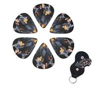 doberman Guitar Picks 6 Pack 3 Different Thickness Celluloid Guitar Plectrums with Guitar Pick Holder Personalized Guitar Pick for Acoustic Guitar, Electric Guitar, Bass, Ukulele