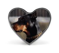 Doberman Heart Lapel Pin Women's Brooch, Suitable for Wedding Party Clothes Jewelry Accessories Backpack Brooch, Valentine's Day Pin, Anniversary
