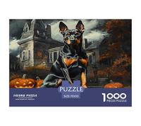 Doberman Jigsaw Puzzles for Adults Gifts 1000 Piece Challenging Games Home Decors Brainteasing Dogs Jigsaw Puzzle for Women Men Adult 70x50cm/1000pcs
