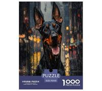 Doberman Jigsaw Puzzles Puzzle for Adults Kids. 1000 Pieces Great Gifts Challenge Toy Educational Games Home Decoration for Adults& Kids Age 14 Years Up 70x50cm/1000pcs
