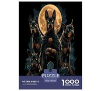 Doberman Jigsaw Puzzles Puzzle for Adults Kids. 1000 Pieces Impossible Challenge Toy Educational Games Home Decoration for Adults& Kids Age 14 Years Up 70x50cm/1000pcs
