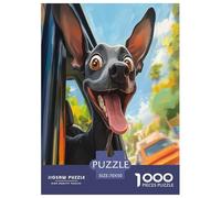 Doberman Jigsaw Puzzles Puzzles for Adults Kids. 1000 Piece Impossible Challenge Toy Educational Games Home Decoration for Adults& Kids Age 14 Years Up 70x50cm/1000pcs