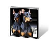 Doberman Lapel Pin for Men Brooches And Pins for Women Square Metal Badge for Shirts, Jackets, Hats | Durable Fashion Accessory & Gift for Men, Women, Events