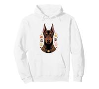 Doberman Mom Silhouette Sunset Dog Owner Walking Dobie Walk Pullover Hoodie