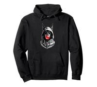 Doberman or Dobie with Bubble Gum Pullover Hoodie