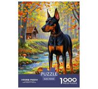 Doberman Pinscher 1000 Piece Jigsaw Puzzle Educational Games Classic Jigsaw Puzzle Beautiful Decoration Puzzle for Travel Gifts,Present 70x50cm/1000pcs