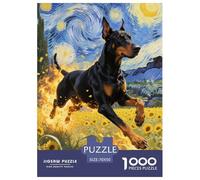 Doberman Pinscher 1000 Piece Jigsaw Puzzle Educational Games Classic Jigsaw Puzzle Puzzle Game for Travel Gifts,Present 70x50cm/1000pcs