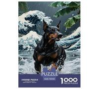 Doberman Pinscher 1000 Piece Jigsaw Puzzle For Adults Educational Games Stress Relief Puzzle Exercise The Memory of The Brain for Adults And Kids, Age 12 Years Up 70x50cm/1000pcs