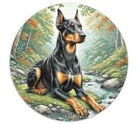 Doberman Pinscher 1000 Piece Jigsaw Puzzle for Women, Men Animal Theme Challenging Puzzles Educational Games Great Gift 1000pcs (67.5x67.5cm)
