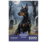 Doberman Pinscher 1000 Piece Jigsaw Puzzles for Adults And Kids Challenging Games Cute Pets Home Decors Creativity & Gift Giving 70x50cm/1000pcs