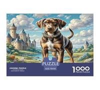 Doberman Pinscher 1000 Piece Jigsaws for Adults Impossible Beautiful Home Decoration Art Colorful DIY Craft 70x50cm/1000pcs