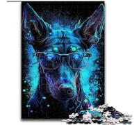 Doberman Pinscher 1000 Pieces Jigsaw Puzzle for Adults& Teens, Interesting Stress Reduction Parent-child Interaction (26x38cm)