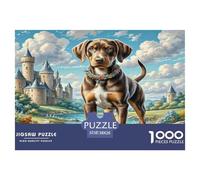 Doberman Pinscher 1000 Pieces Jigsaw Puzzles For Adults Challenging Game Stress Relieving Entertainment Exercise The Memory of The Brain for The Whole for Women, Gifts for Men 38x26cm/1