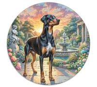 Doberman Pinscher 1000 Pieces Jigsaws Stress Reliever Difficult Challenge for Adults & Kids Unique Challenge Games Jigsaw Puzzles Family Game Gifts (67.5x67.5cm)