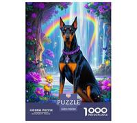 Doberman Pinscher 1000pcs Paper Jigsaw Puzzles Colourful Educational Games for Adults And Kids 70x50cm/1000pcs