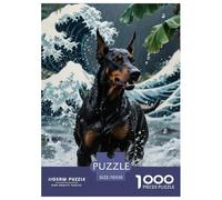 Doberman Pinscher 1000pcs Paper Jigsaw Puzzles Pet Impossible Puzzle Beautiful Decoration for Adults And Kids 70x50cm/1000pcs