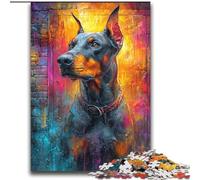Doberman Pinscher Adult Jigsaws 2000 Piece, Stress Reliever Staycation Kill Time with Matching Poster And Trivia Sheet (70x100cm)