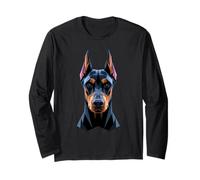 Doberman Pinscher Dog Art Design Love Proud Dobermann Long Sleeve T-Shirt