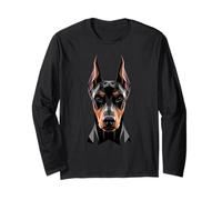 Doberman Pinscher Dog Art Design Love Proud Dobermann Long Sleeve T-Shirt