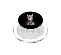 Doberman Pinscher Dog Blowing Pink Bubble Gum Funny PopSockets PopGrip for MagSafe