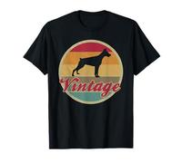 Doberman Pinscher Dog Vintage Retro 70's 80's Style Pet Gift T-Shirt
