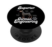 Doberman Pinscher German Engineering Dog Dobie Owner Humor PopSockets Adhesive PopGrip