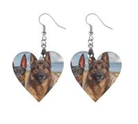 Doberman Pinscher German Shepherd Yorkshire Terrier Dogs Fashion Women's Dangle Earrings Funny Wood Earring Drop Pendants Jewelry