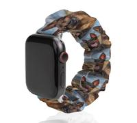 Doberman Pinscher German Shepherd Yorkshire Terrier Dogs Novelty Stretch Watch Strap Compatible For IWatch Funny Smart Watches Bands