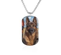 Doberman Pinscher German Shepherd Yorkshire Terrier Dogs Personalized Memorial Necklaces Metal Fashion Photo Pendant Jewelry for Men Women