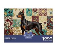 Doberman Pinscher Jigsaw Puzzle Waterproof 1000 Piece Puzzles for Adults Gifts Colourful Challenging Games