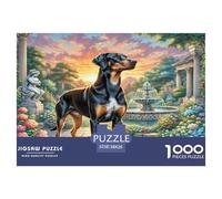Doberman Pinscher Jigsaw Puzzles 1000 Pieces for Adults Educational Games Puzzle for The Whole for Women Home Decoration 100% Recvcled Cardboard 38x26cm/1000pcs