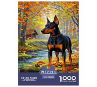 Doberman Pinscher Jigsaw Puzzles Motocicletas Adult And Children Educational Games Gifts Fun Activity for Home Birthday Jumbo for Boys And Girls 38x26cm/1000pcs