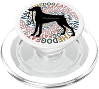 Doberman Pinscher Natural Ears Eat Sleep Walk The Dog Mom PopSockets PopGrip for MagSafe