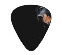 Doberman Pinscher Pets Dogs Black Dogs Doberman,12 Pcs Guitar Pick,3 Different Thickness Plectrums for Acoustic Guitar Bass Ukulele (0.46mm 0.96mm 0.71mm)