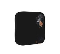 Doberman Pinscher Pets Dogs Black Dogs Doberman, Sanitary Pad Storage Bag, Pad Holder Bag with Zipper, Change Purse
