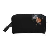 Doberman Pinscher Pets Dogs Black Dogs DobermanMakeup Trave Bag for Women,Cosmetic Large Capacity Organizer