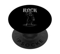 Doberman Pinscher Rock Music Retro Vintage Dog Lover PopSockets Adhesive PopGrip
