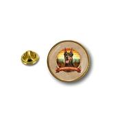 Doberman Pinscher Round Dog Badge Pins