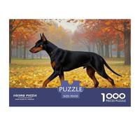 Doberman Pinscher1000Pieces JigsawPuzzlesanimal ForAdults Colourful Brainteasing Age12+byth EducationalGame Uncover The Puzzle 70x50cm/1000pcs