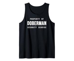 Doberman Property of Security Service Dad Canine Dog Lover Tank Top