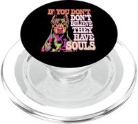 Doberman Soulful Eyes Quote Dog Design PopSockets PopGrip for MagSafe