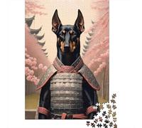 Doberman The Samurai Jigsaw Puzzle for Adults, 1000 Pieces, 70x50cm/1000pcs, Quiet Home Activity, Weekend Downtime And Time at Home