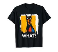 Doberman What? Dog Meme Doberman Funny Saying Dog Value Graphic T-Shirt