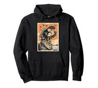 Doberman with Sunglasses Duck Hunting Dog Hunter Sunset Pullover Hoodie