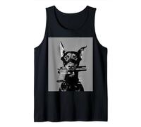 Dobermann Dog Holding a Gun Dobermann Breed Pinscher Dog Tank Top